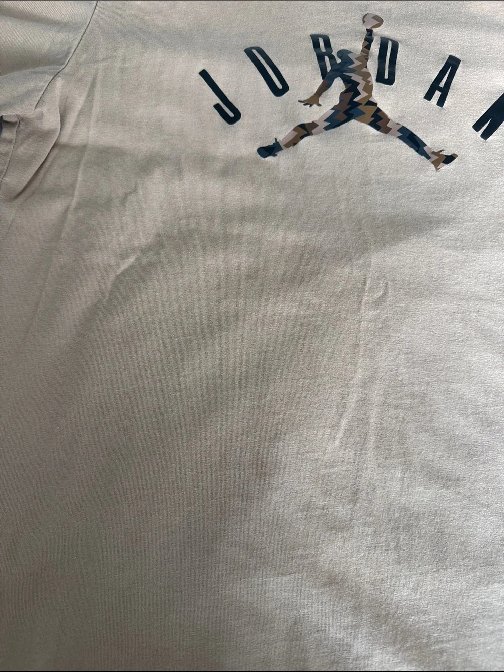 Jordan Men's Blush Pink Crewneck Tee with Camo Jumpman